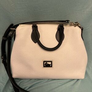 Dooney and Bourke White and Black Handbag